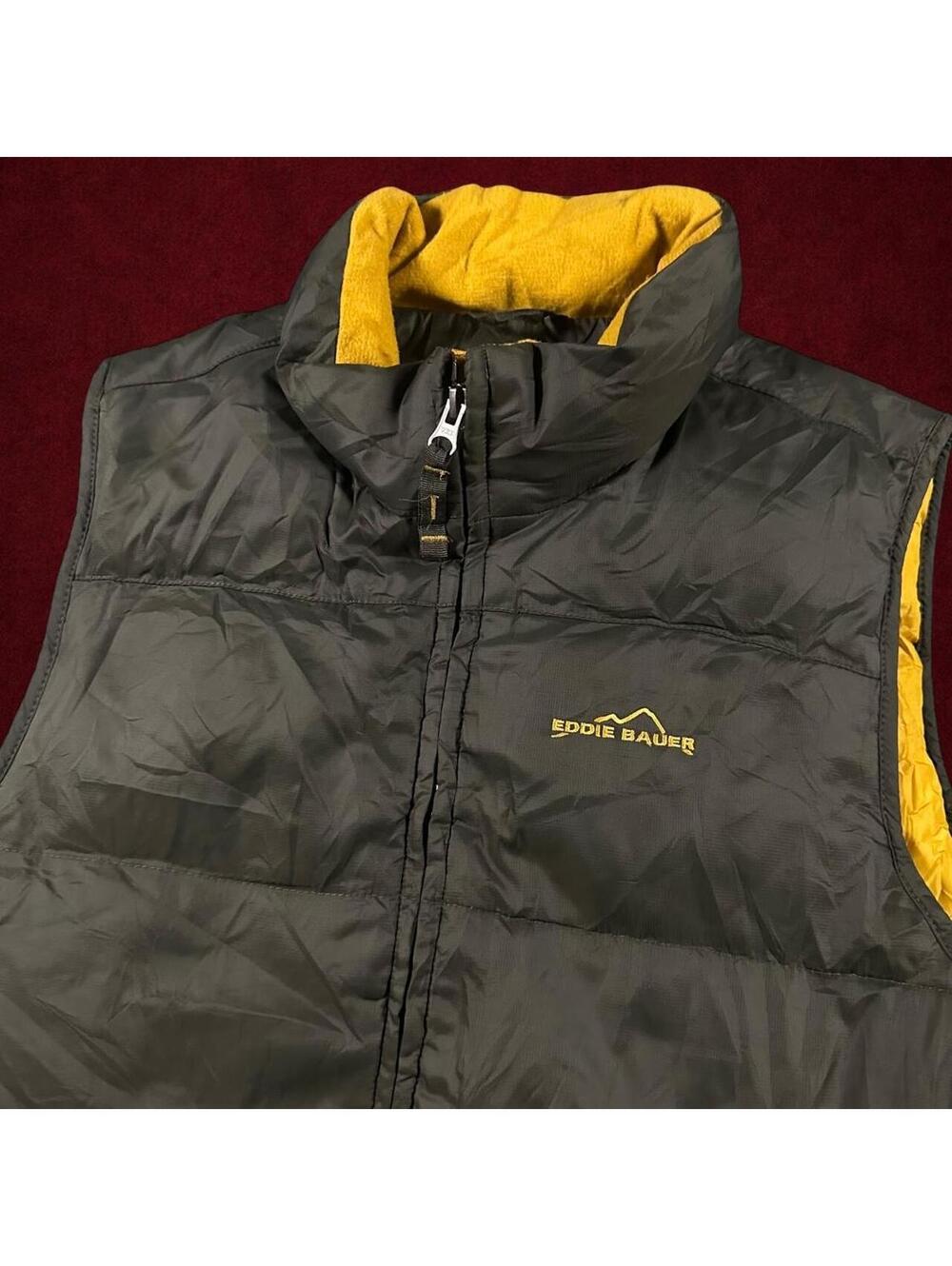 Eddie Bauer Kids Green Full Zip Puffer Vest - Boys XL 14!